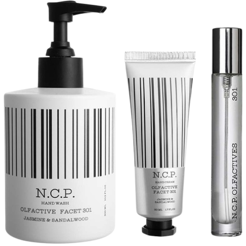 SET Olfactive facet 301 (EdP 10 ML + Hand Wash 300 ML + Hand Cream 50 ML)